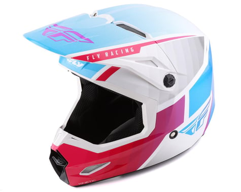 Fly Racing Kinetic Drift Helmet (Pink/White/Blue) (M)