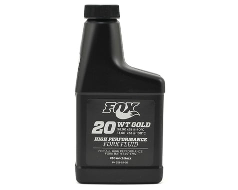 Fox Suspension Gold Bath Oil Fork Fluid (20 Weight) (250ml)