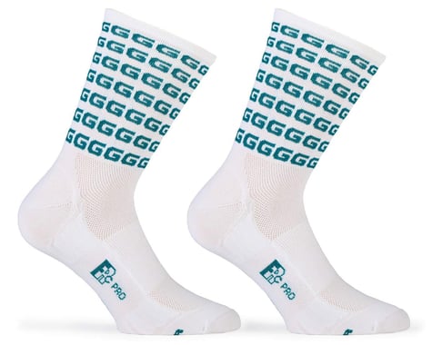 Giordana FR-C Tall "G" Socks (White/Petrol) (S)