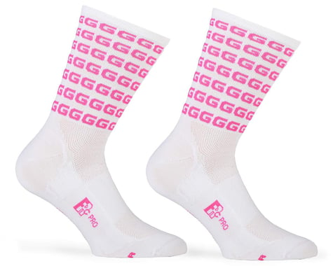 Giordana FR-C Tall "G" Socks (White/Fluo Pink) (L)