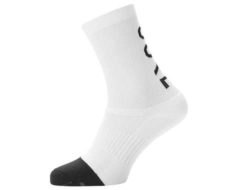 Gore Wear M Mid Brand Socks (White/Black) (S)