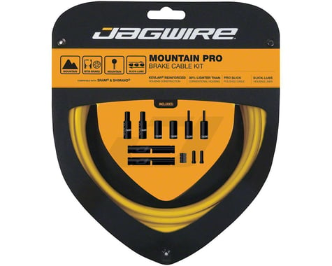 Jagwire Mountain Pro Brake Cable Kit (Yellow) (Stainless) (1.5mm) (1500/2800mm)