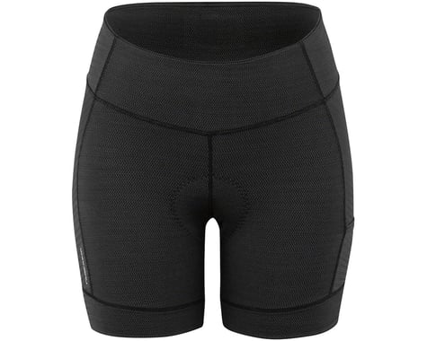 Louis Garneau Women's Fit Sensor Texture 5.5 Shorts (Black) (L)