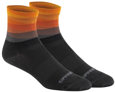 Louis Garneau Conti Cycling Socks (Black/Orange) (S/M)