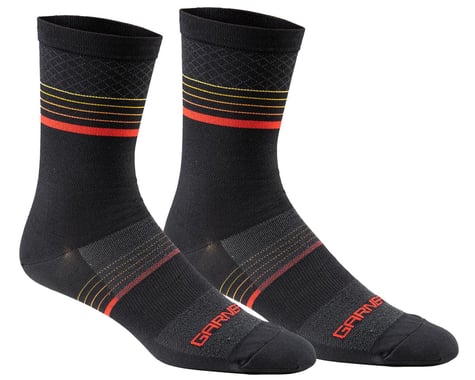 Louis Garneau Conti Long Socks (Black/Red) (L/XL)