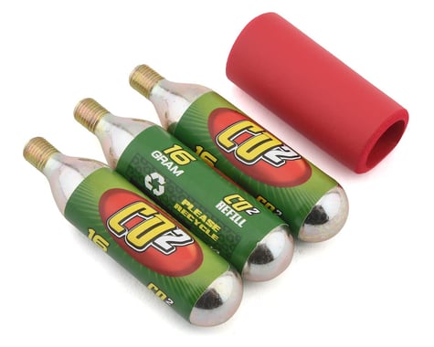 Mr Tuffy CO2 Cartridge Pack (w/ Neoprene Sleeve) (3 Pack) (16g)
