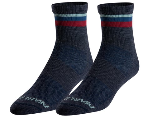 Pearl Izumi Merino Wool Socks (Navy/Adobe Stripe) (L)
