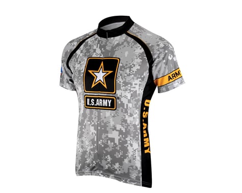 Primal Wear U.S. Army Camo Short Sleeve Jersey (Black) (Small)