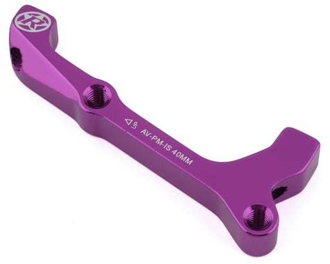 Reverse Components Disc Brake Adapters (Purple) (IS Mount | Avid) (180mm Rear)