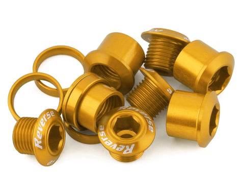 Reverse Components Chainring Bolt Set (Gold) (4)