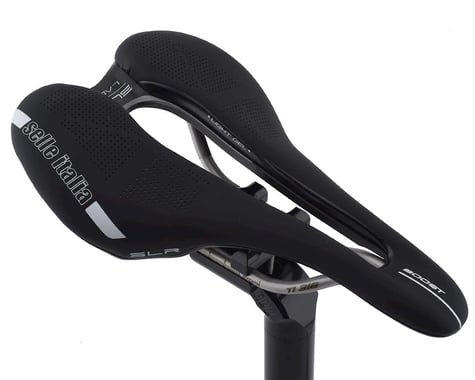 Selle Italia SLR Lady Boost Superflow Saddle (Black) (Titanium Rails) (L3) (145mm)