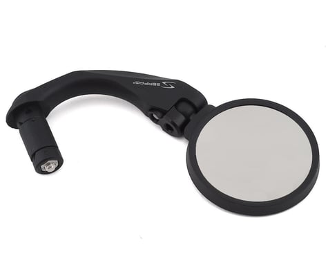 Serfas Stainless Lens Mirror (Black) (62mm)
