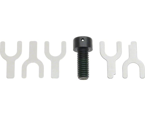 Shimano Disc Brake Caliper Fixing Bolts (Black) (15mm) (w/ Adjusting Shims)