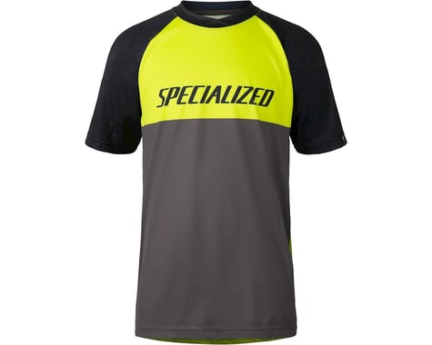 Specialized Kids' Enduro Grom Jersey (Hyper Green/Charcoal Block) (Youth S)
