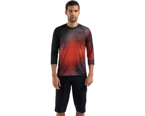 Specialized Demo 3/4 Sleeve Jersey (Black/Rocket Red Refraction) (XS)