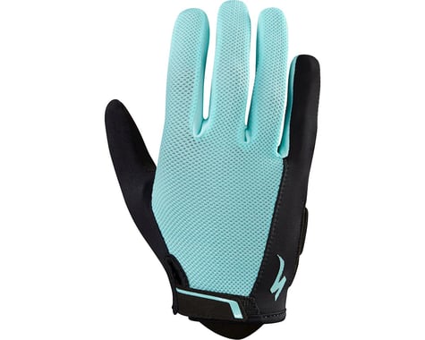 Specialized Women's Body Geometry Sport Long Finger Gloves (Light Teal) (M)