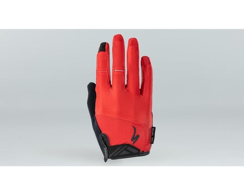Specialized Body Geometry Dual-Gel Long Finger Gloves (Red) (S)