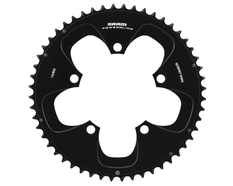 SRAM Powerglide Road Chainrings (Black) (2 x 10 Speed) (Red/Force) (Outer) (110mm BCD) (52T)