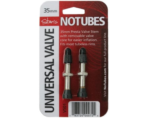 Stans No Tubes Universal Valve (Silver) (2) (35mm)