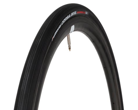 Vittoria Corsa Control TLR Tubeless Road Tire (Black) (700c / 622 ISO) (25mm)