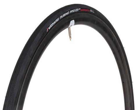 Vittoria Rubino Pro TLR Tubeless Road Tire (Black) (700c / 622 ISO) (25mm)