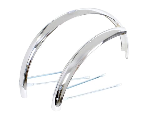 Wald Middleweight Metal Fenders (Chrome) (20")
