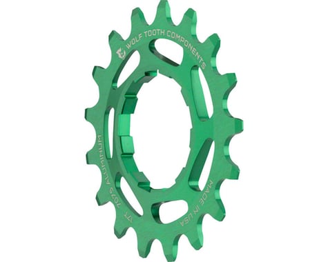 Wolf Tooth Components Single Speed Cog (Green) (3/32") (Aluminum) (17T)