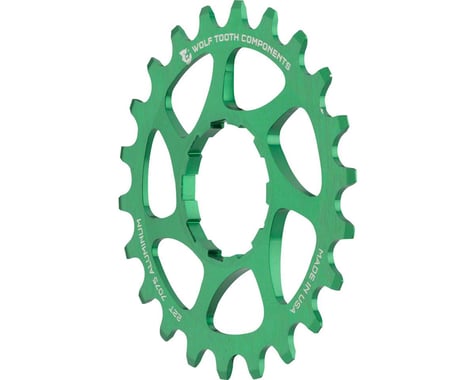 Wolf Tooth Components Single Speed Cog (Green) (3/32") (Aluminum) (22T)