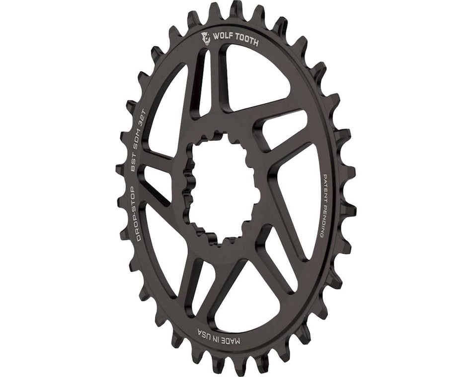 Wolf Tooth Components Sram Direct Mount Drop Stop Chainring Black 3mm Offset Boost 32t Sdm32 Bst Parts Performance Bicycle