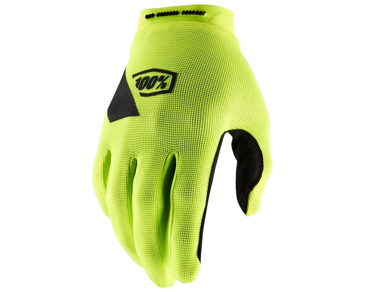 100% Ridecamp Gloves (Fluo Yellow) (L) - 10018-004-12