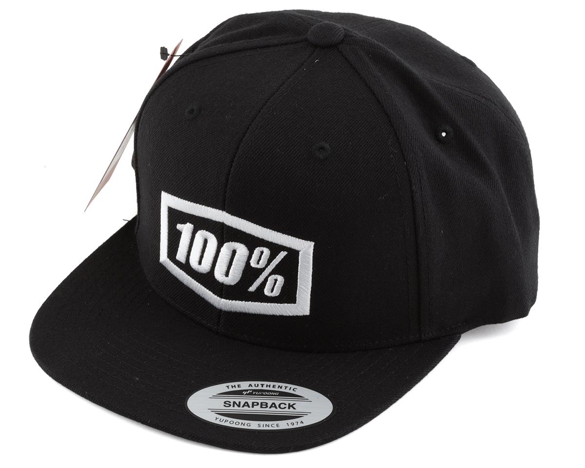 100% Corpo Snapback Hat Black
