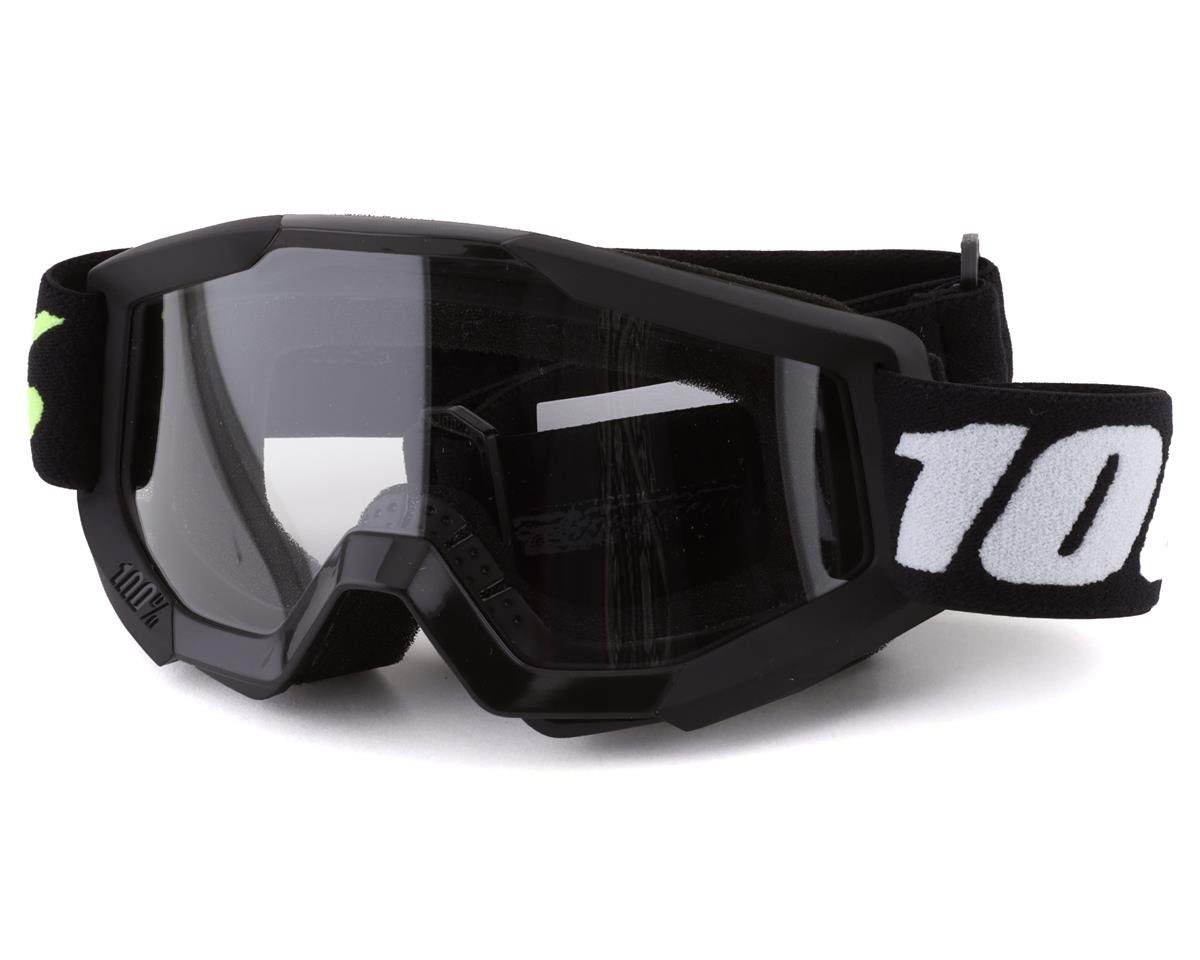 100% Strata Mini Goggles (Black) (Clear Lens) - 50600-001-02