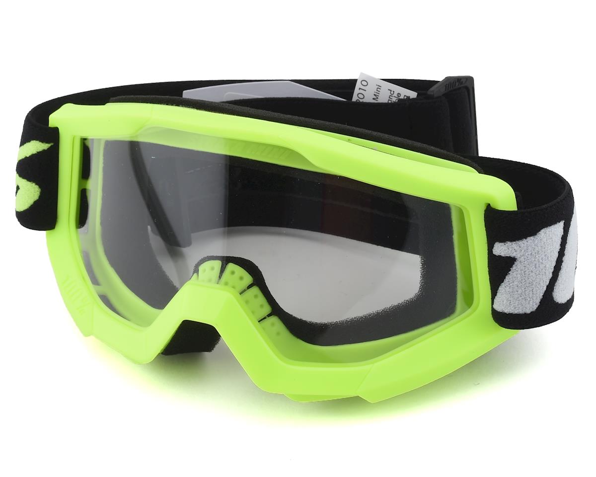 100% Strata Mini Goggles (Fluo Yellow) (Clear Lens) - 50600-004-02