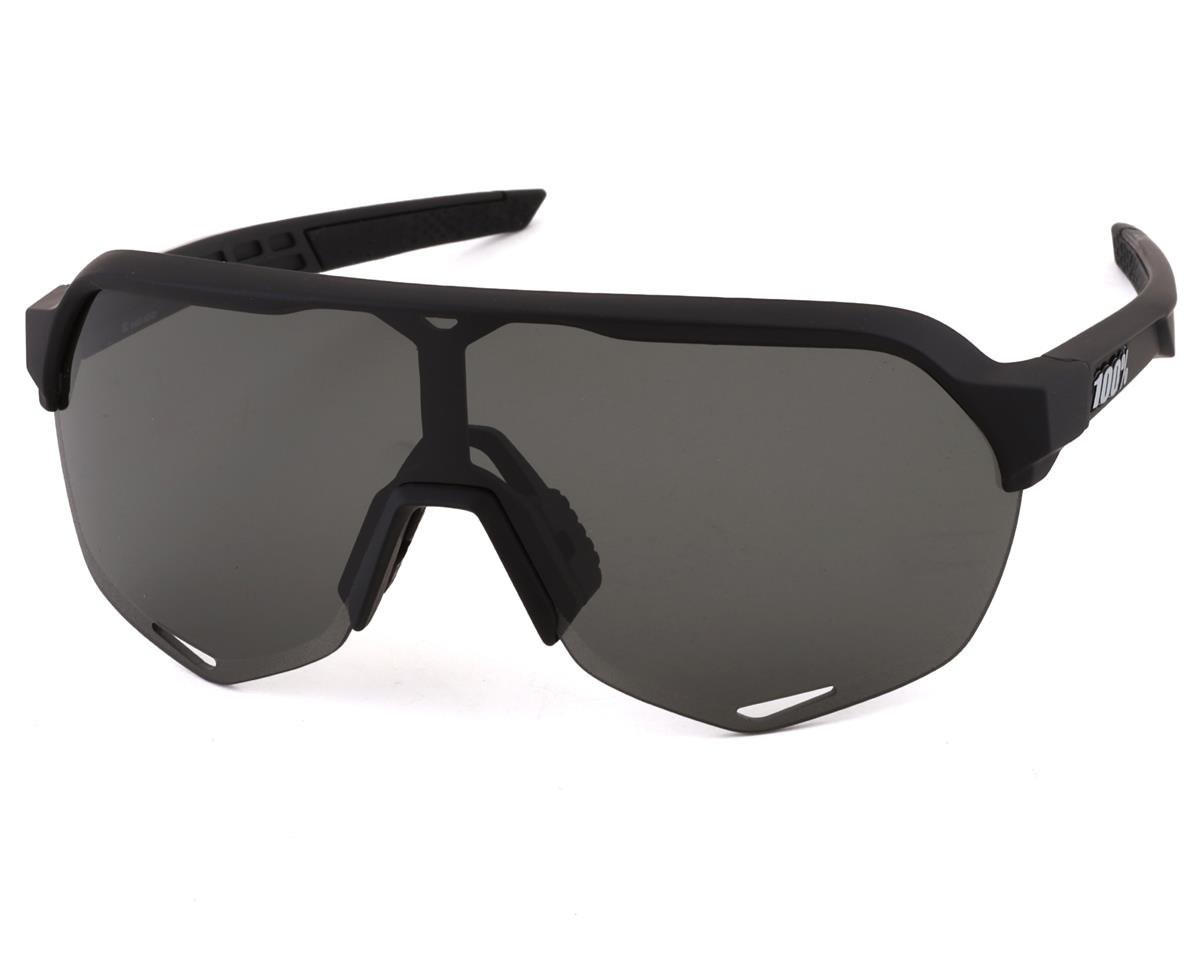 100% S2 Sunglasses (Soft Tact Black) (Smoke Lens) - 61003-102-02