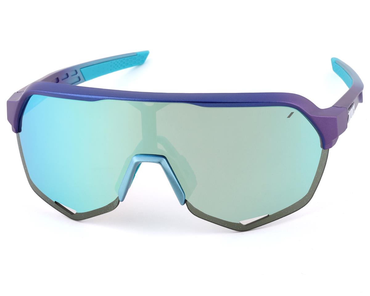 100% S2 Sunglasses (Matte Metallic Into the Fade) (Blue Topaz Multilayer Mirror Le... - 61003-228-01
