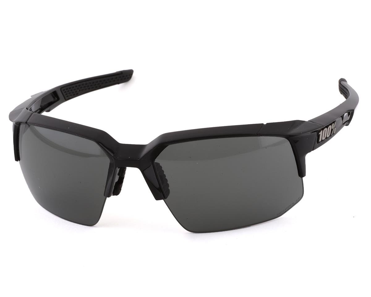 100% Speedcoupe Sunglasses (Polished Black) (Grey PeakPolar Lens) - 61031-001-47