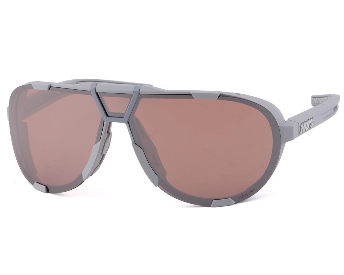 100% Westcraft (Soft Tact Cool Grey) (HiPER Crimson Silver Mirror Lens) - 61046-469-01