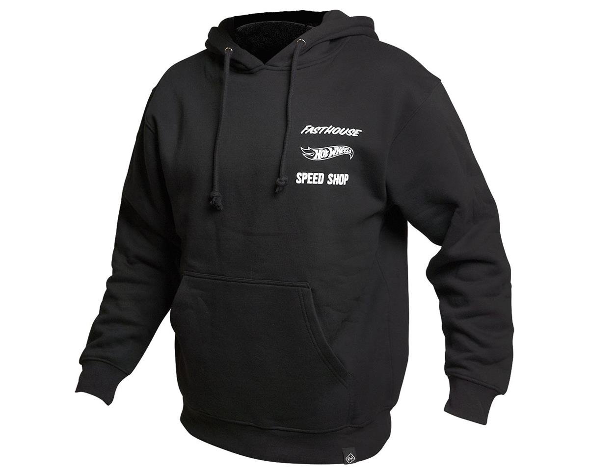 Fasthouse Inc. Rush Hot Wheels Hooded Pullover (Black) (Youth M) - 1411-0022