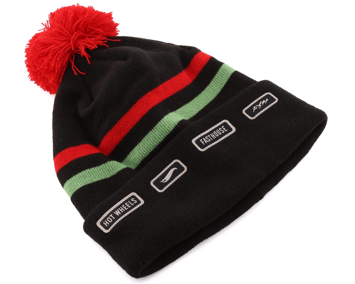 Fasthouse Inc. Express Hot Wheels Pom Beanie (Black/Red) - 1420-0400