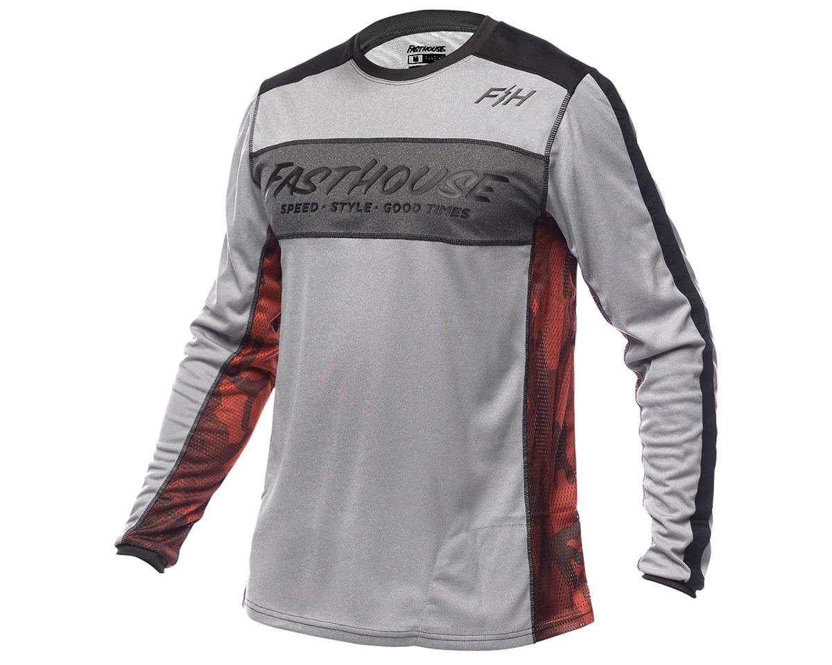 Fasthouse Inc. Classic Acadia Long Sleeve Jersey (Heather Grey) (3XL) - 5831-7013