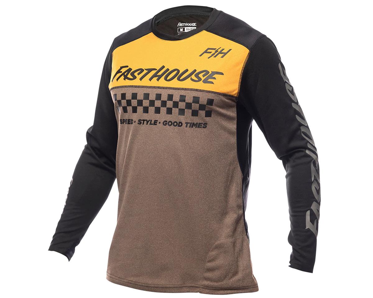 Fasthouse Inc. Alloy Mesa Long Sleeve Jersey (Heather Gold/Brown) (M) - 5833-5609