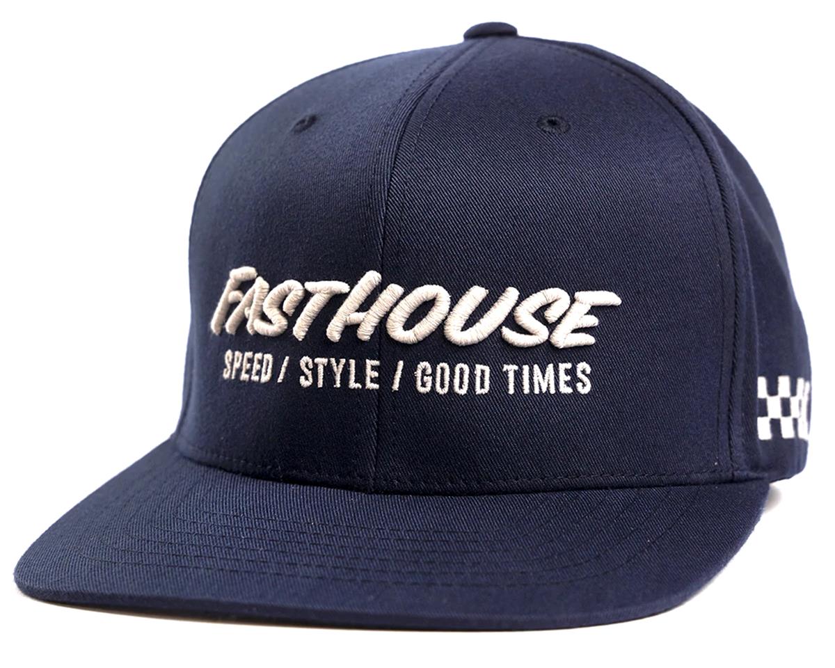 Fasthouse Inc. Classic Fitted Hat (Navy) (S/M) - 6361-3008