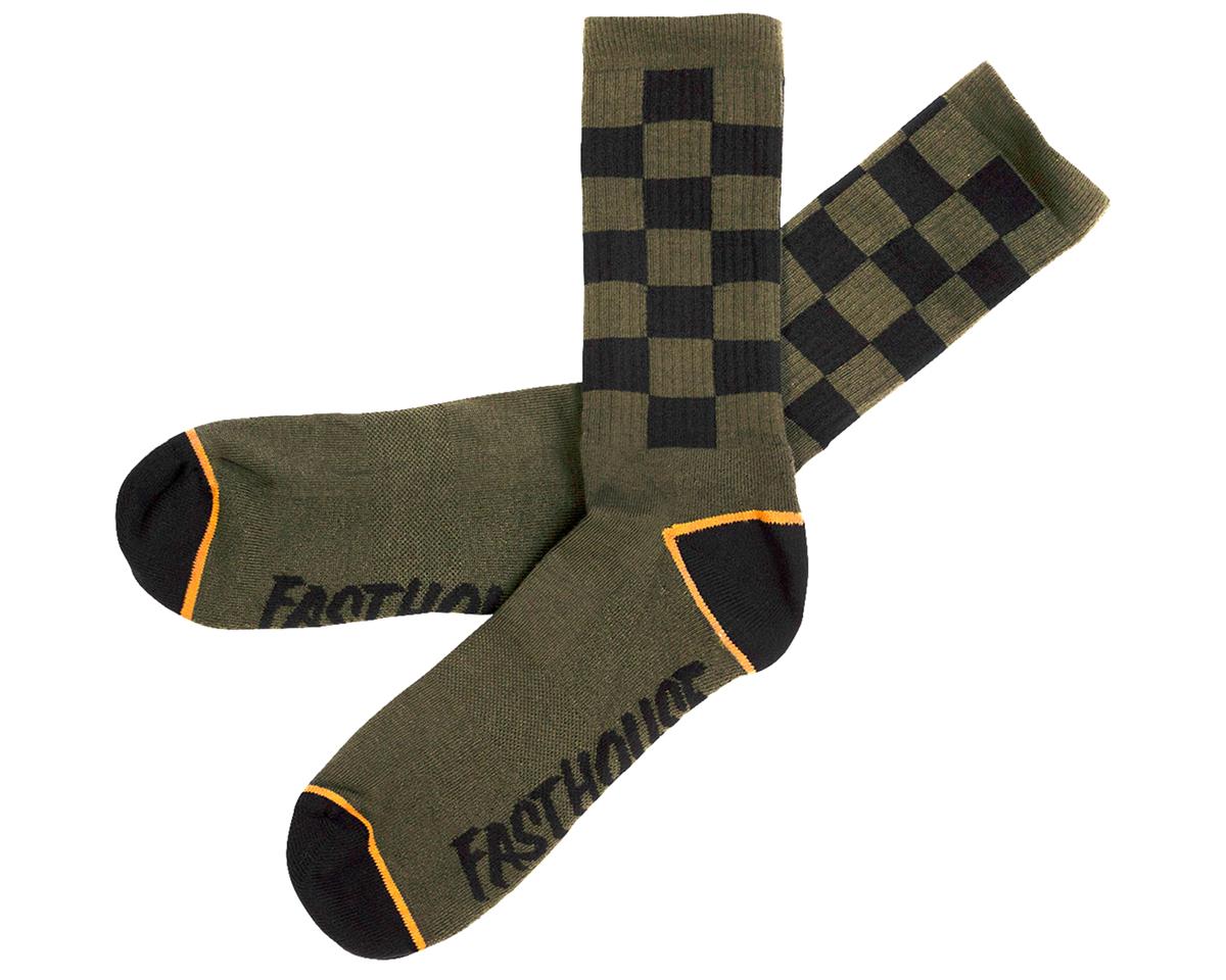 Fasthouse Inc. Glory Tech Socks (Heather Olive) (Pair) (S/M) - 6506-9008