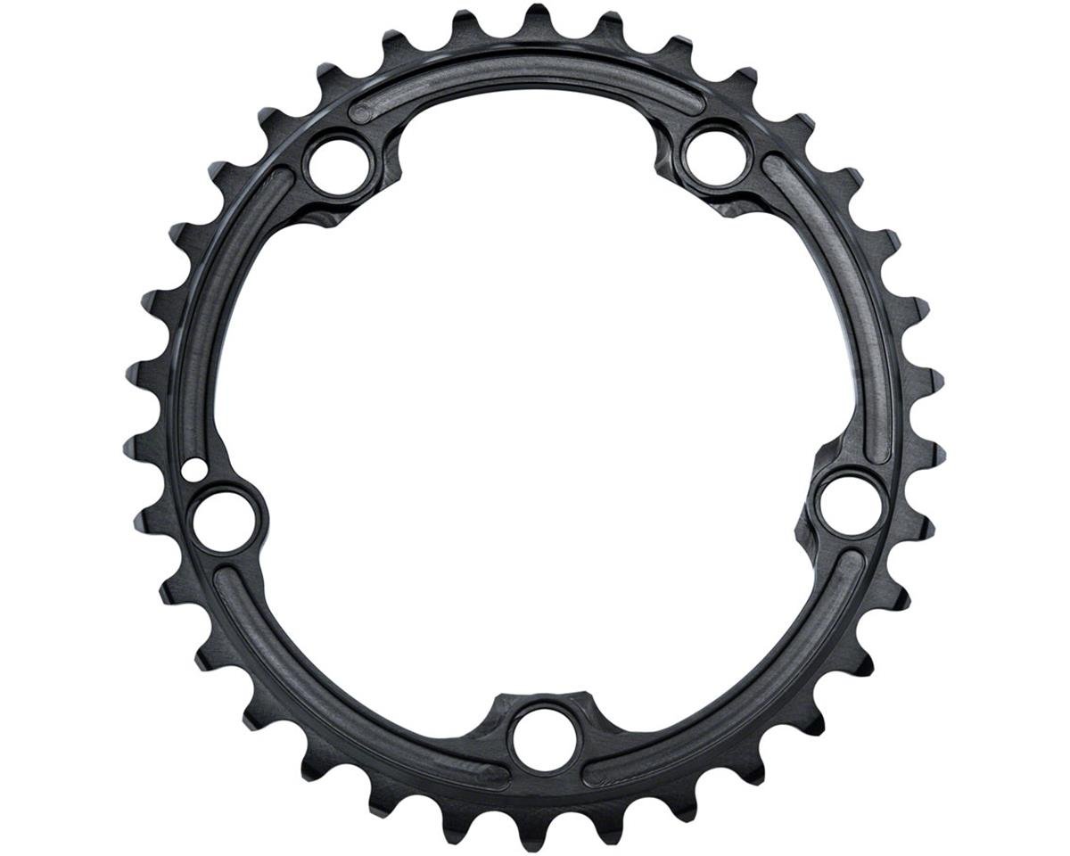 Absolute Black SRAM Hidden Bolt Premium Oval Chainrings (Black) (2 x 10/11 Speed) (110mm BCD) - Performance Bicycle