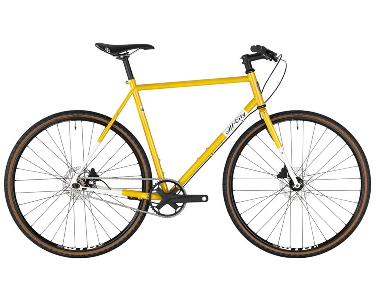 All-City Super Professional Flat Bar Single Speed Bike (Lemon Dab) (43cm)