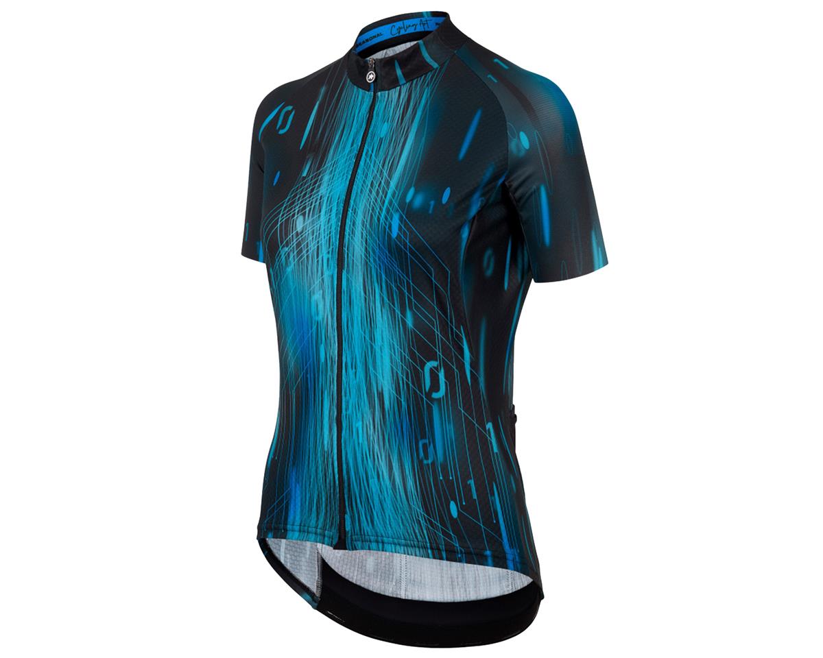 Assos Women's UMA GT Short Sleeve Jersey C2 (Cyber Blue/Drop Head) (S) - 12.20.327.2L.S