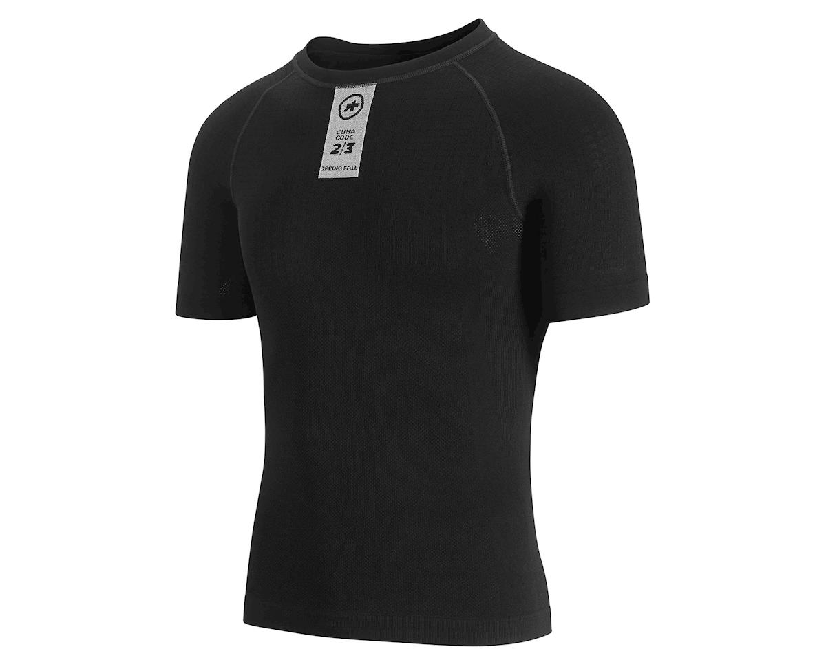 Assos Skinfoil Spring/Fall Short Sleeve Base Layer (Black Series ...