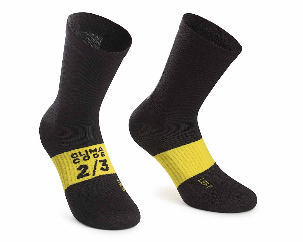 Assos Assosoires Spring/Fall Socks (Black Series) (Reflective) (M) - P13.60.676.18.I