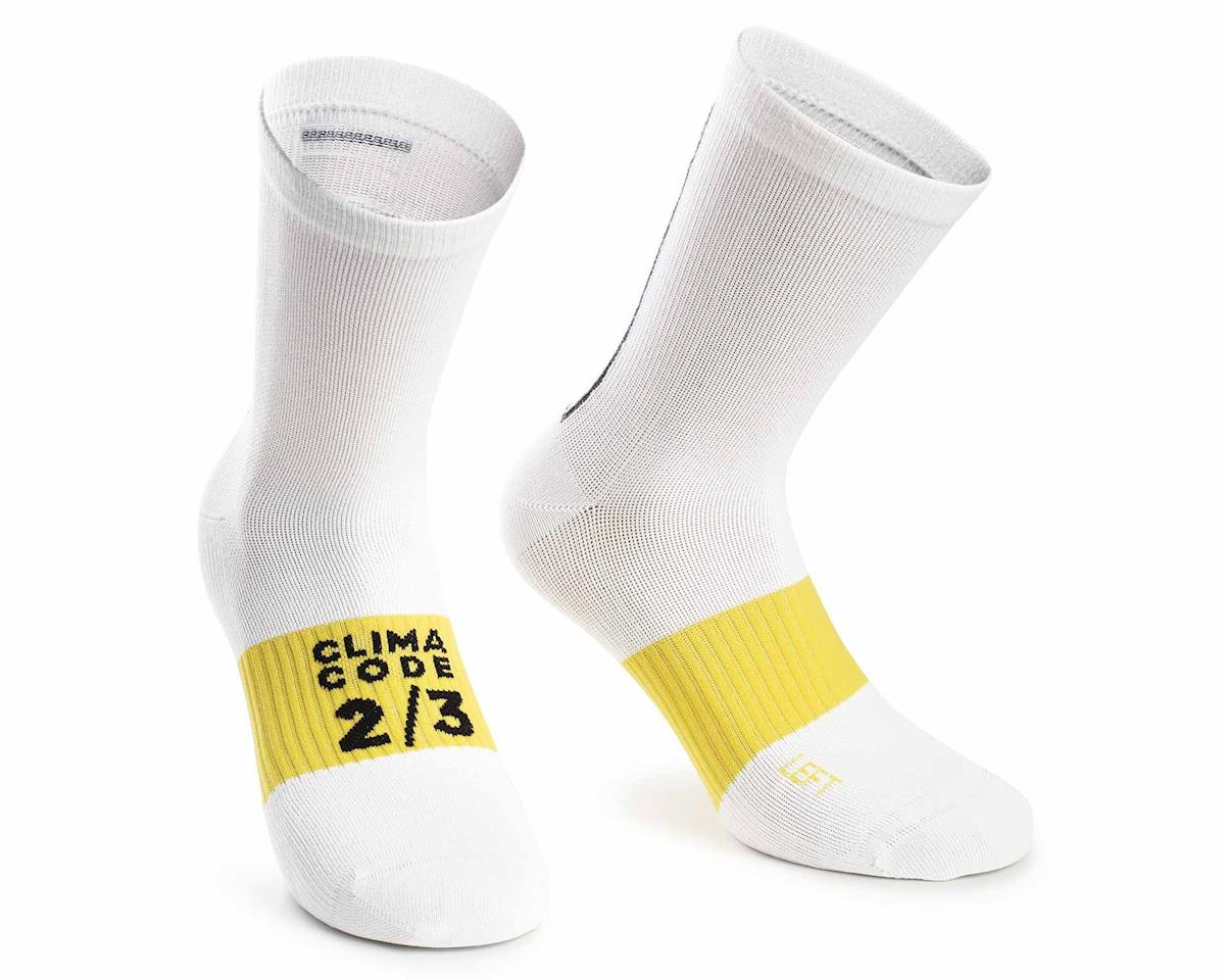 Assos Assosoires Spring/Fall Socks (Holy White) (Reflective) (S) - P13.60.676.57.0