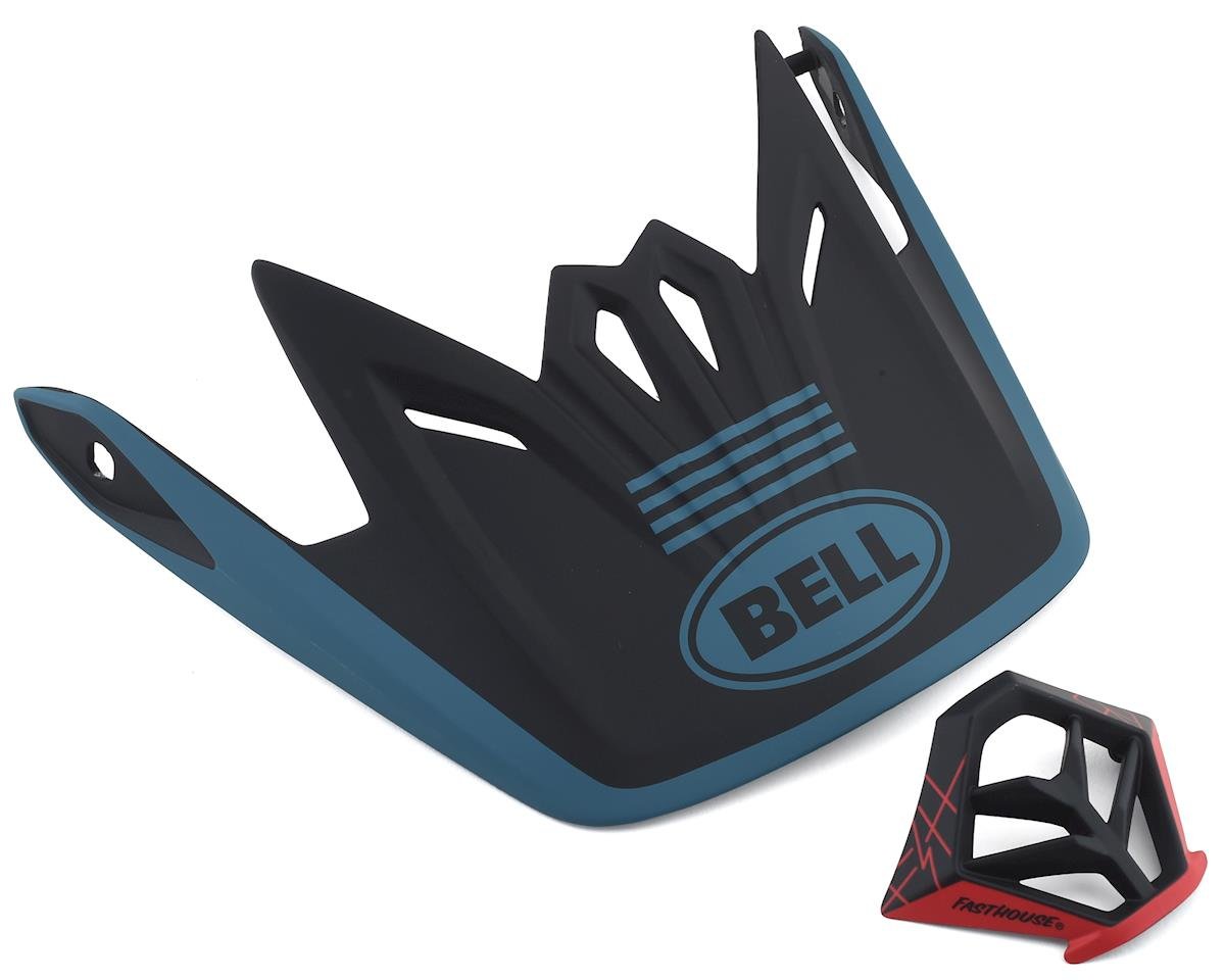 Bell Full-9 Replacement Visor Combo (Matte Blue/Black) - 7114338